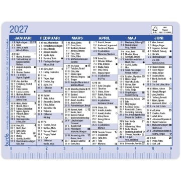 Almanacka Burde 3135 Kalenderkort 2027