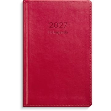 Almanacka Burde 3328 Fickagenda Konstläder 2027 Röd