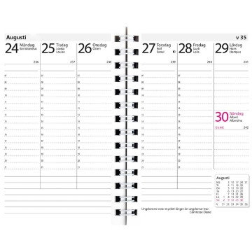 Almanacka Burde 3396 Prestige De Luxe Skinn 2027 Svart
