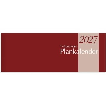 Almanacka Burde 1360 Tvåveckors Plankalender 2027