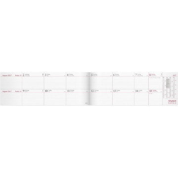 Almanacka Burde 1360 Tvåveckors Plankalender 2027
