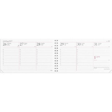 Almanacka Burde 1410 Veckokalendern Refill 2027