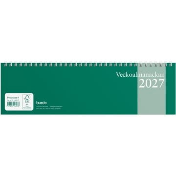 Almanacka Burde 1480 Veckoalmanackan 2027