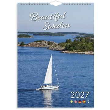 Väggkalender Burde 1725 Beautiful Sweden 2027