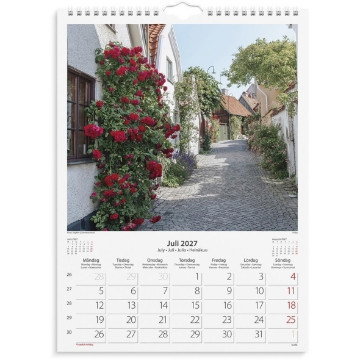 Väggkalender Burde 1725 Beautiful Sweden 2027