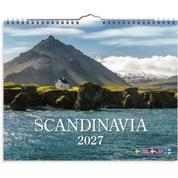 Väggkalender Burde 1727 Scandinavia 2027