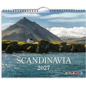 Väggkalender Burde 1727 Scandinavia 2027