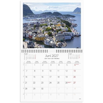 Väggkalender Burde 1727 Scandinavia 2027