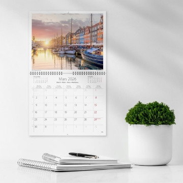 Väggkalender Burde 1727 Scandinavia 2027