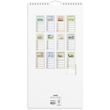 Väggkalender Burde 1758 Familjekalender Rolig 2027