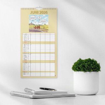 Väggkalender Burde 1758 Familjekalender Rolig 2027