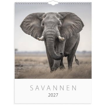 Väggkalender Burde 1761 Savannen 2027