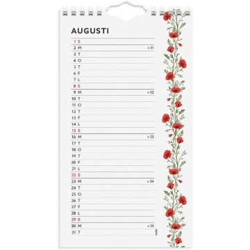 Väggkalender Burde 1783 Väggkalender Mini 2027