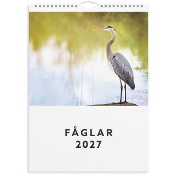 Väggkalender Burde 1786 Fåglar 2027