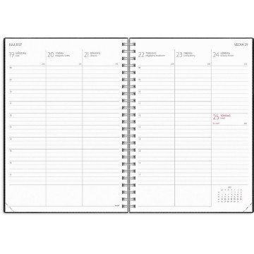 Almanacka Burde 8222 Study Twist 26-27 Svart A5