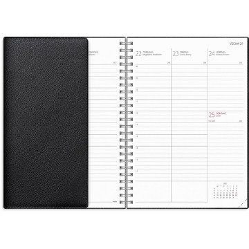 Almanacka Burde 8222 Study Twist 26-27 Svart A5