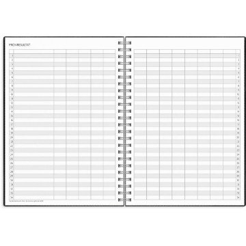Almanacka Burde 8222 Study Twist 26-27 Svart A5