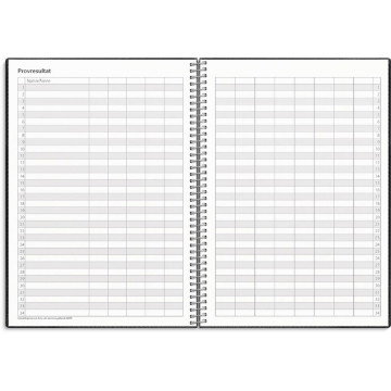 Almanacka Burde 8222 Study Twist 26-27 Svart A5