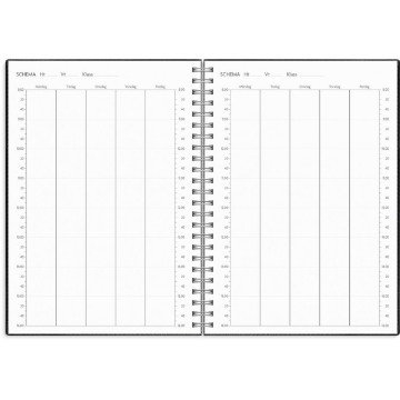Almanacka Burde 8222 Study Twist 26-27 Svart A5