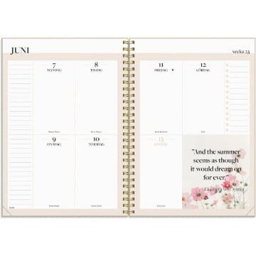 Almanacka Burde 1244 Life Planner Inspiration 2027 A5
