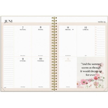 Almanacka Burde 1244 Life Planner Inspiration 2027 A5