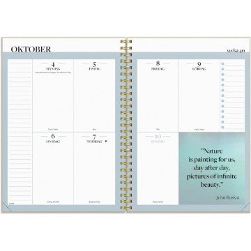 Almanacka Burde 1244 Life Planner Inspiration 2027 A5