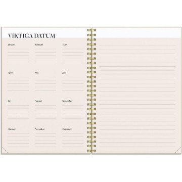Almanacka Burde 1244 Life Planner Inspiration 2027 A5
