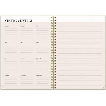 Almanacka Burde 1244 Life Planner Inspiration 2027 A5
