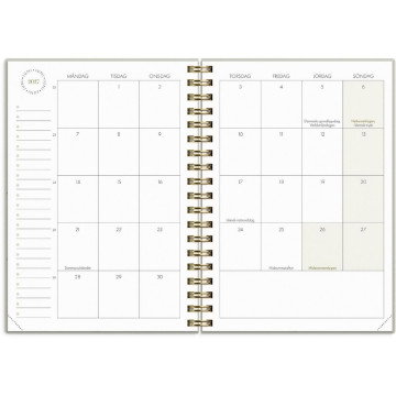 Almanacka Burde 1065 Life Planner Essentials 2027 A6
