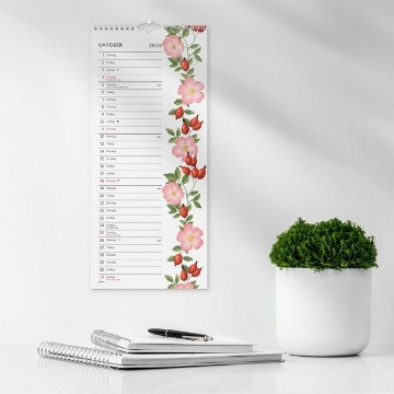 Väggkalender Burde 1779 Lilla Blomsterkalendern 2027