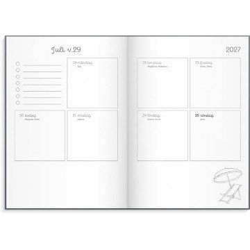 Almanacka Burde 1219 Doodle Inbunden 2027