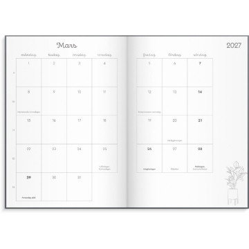Almanacka Burde 1219 Doodle Inbunden 2027
