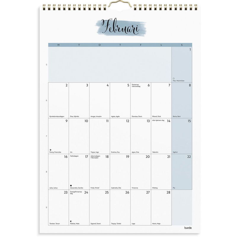 Väggkalender Life Organizer 2026