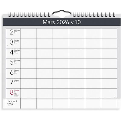 Väggkalender Väggagenda A4 2026