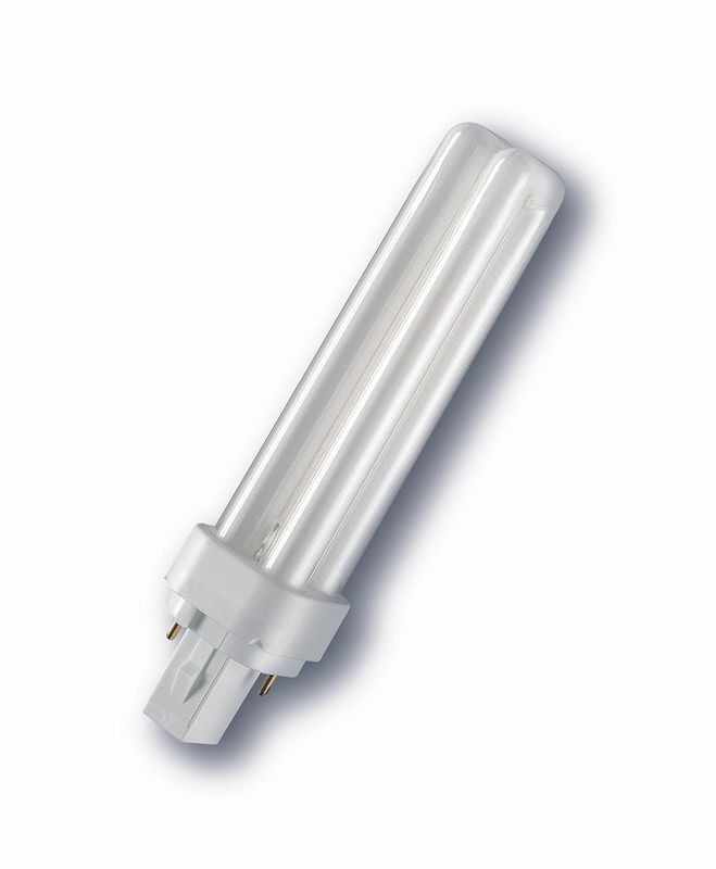 Kompaktlysrör GE G24D-1 2-stift 13W/830 Biax D