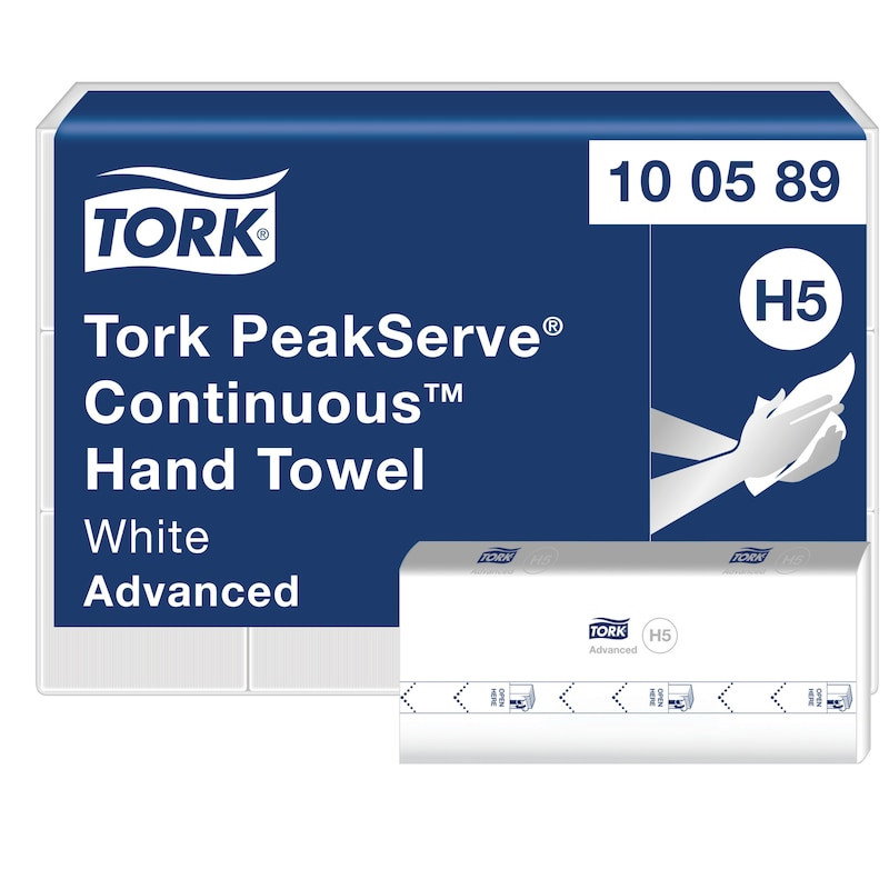 Pappershandduk Tork H5 PeakServe Adv 201x225mm, 3240/fp