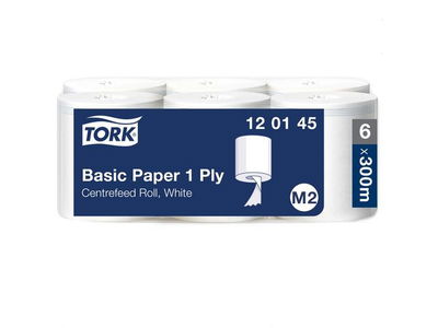Torkrulle TORK Uni M2 1-lag vit 300m, 6/FP