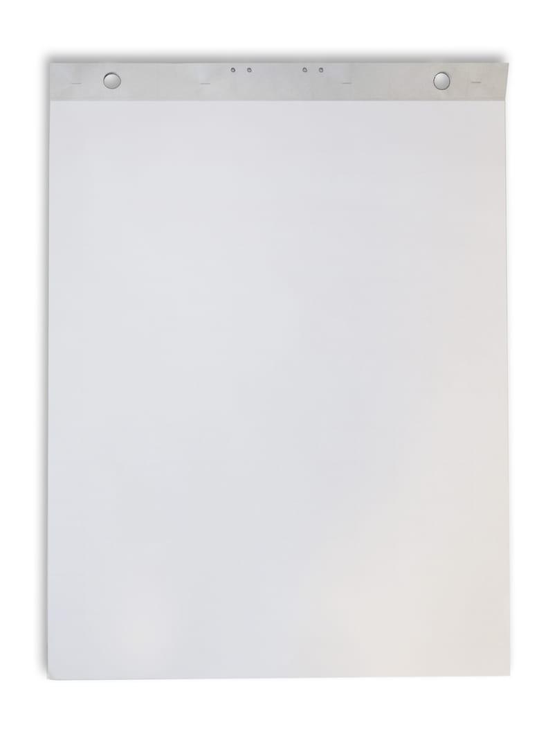Blädderblock olinjerat 50blad 60x85cm 70g, 5st/fp