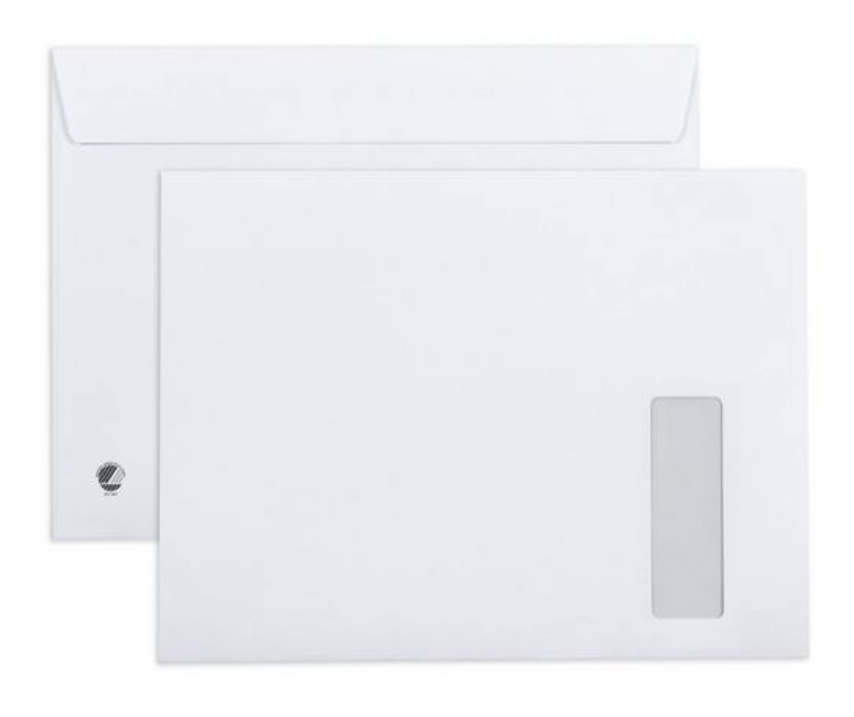 Fönsterkuvert SOBER C4 H2 PS 100g 500/fp