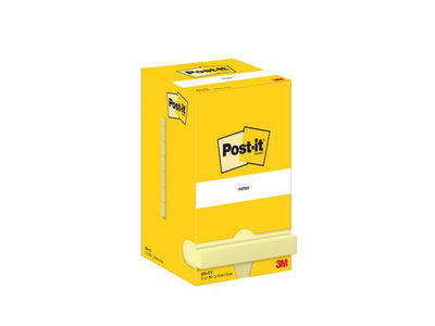 Post-it 654 Gul 76x76mm, 12/FP