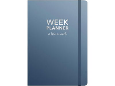 Kalender Week planner odaterad blå- 1051