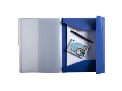 Sorteringsmapp EXACOMPTA BeeBlue 8-flik blå
