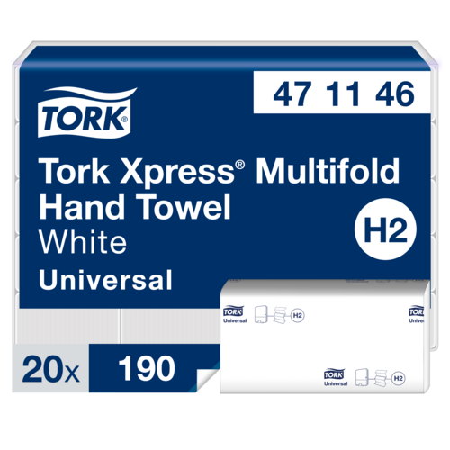 Handduk TORK Uni H2 Xpress 3800/fp