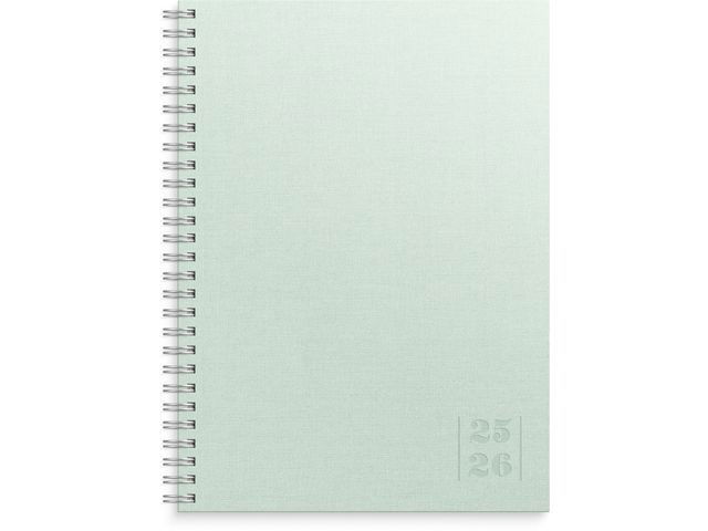 Kalender Study Textile grön A5 25/26