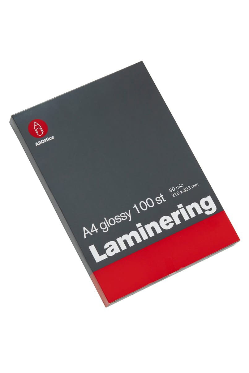 Lamineringsficka Glossy 80mic A4, 100/fp