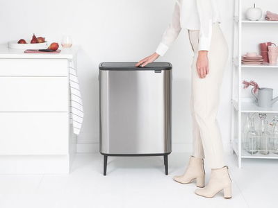 Papperskorg BRABANTIA Bo Touch 60L stål