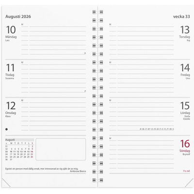 Kalender Master refill 2026