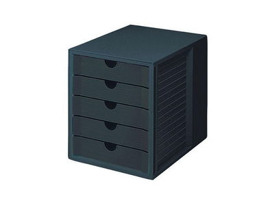 Blankettbox HAN 5 lådor recy svart