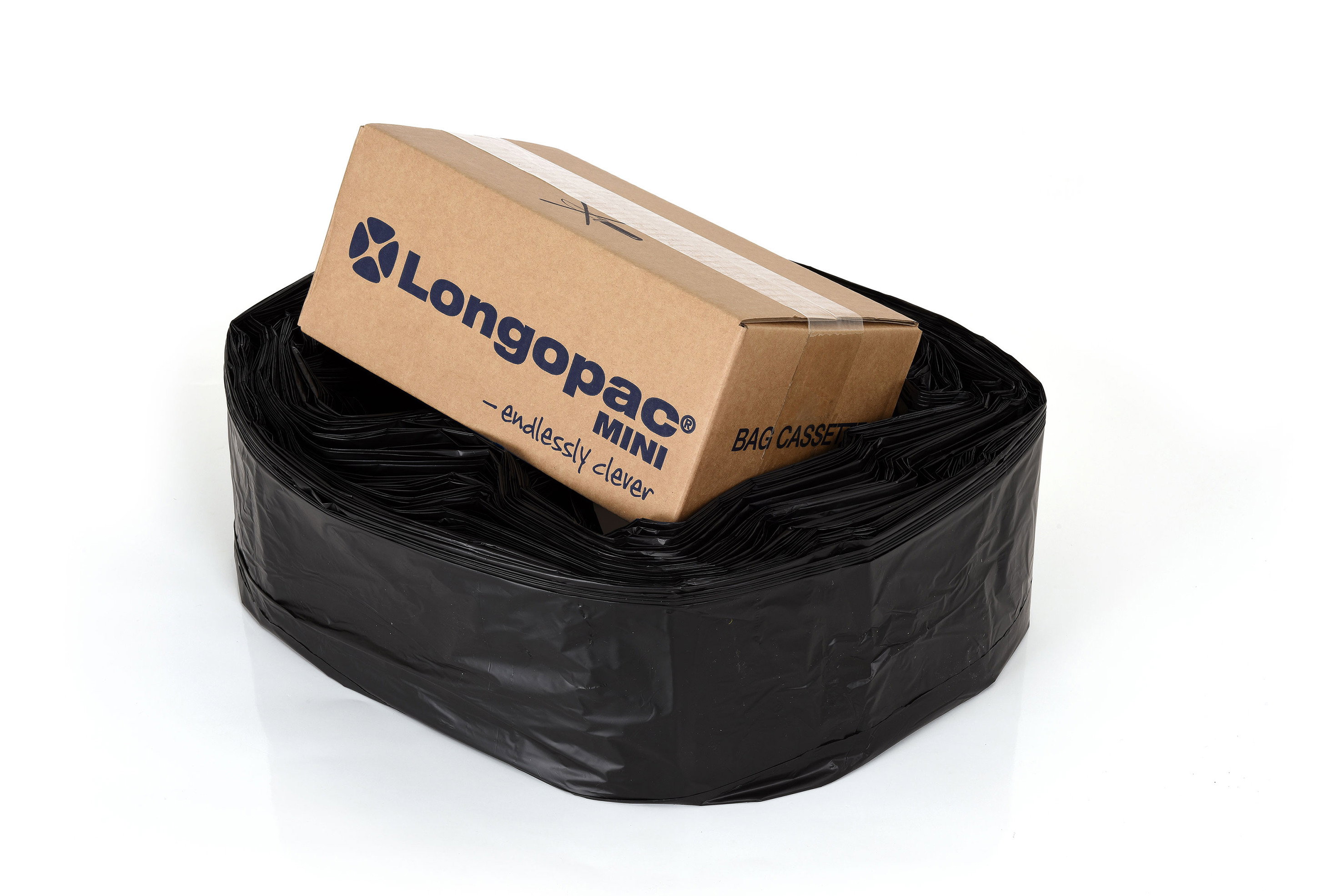Sopsäcksslang Longopac Mini Standard Svart Ø357mm x 60m