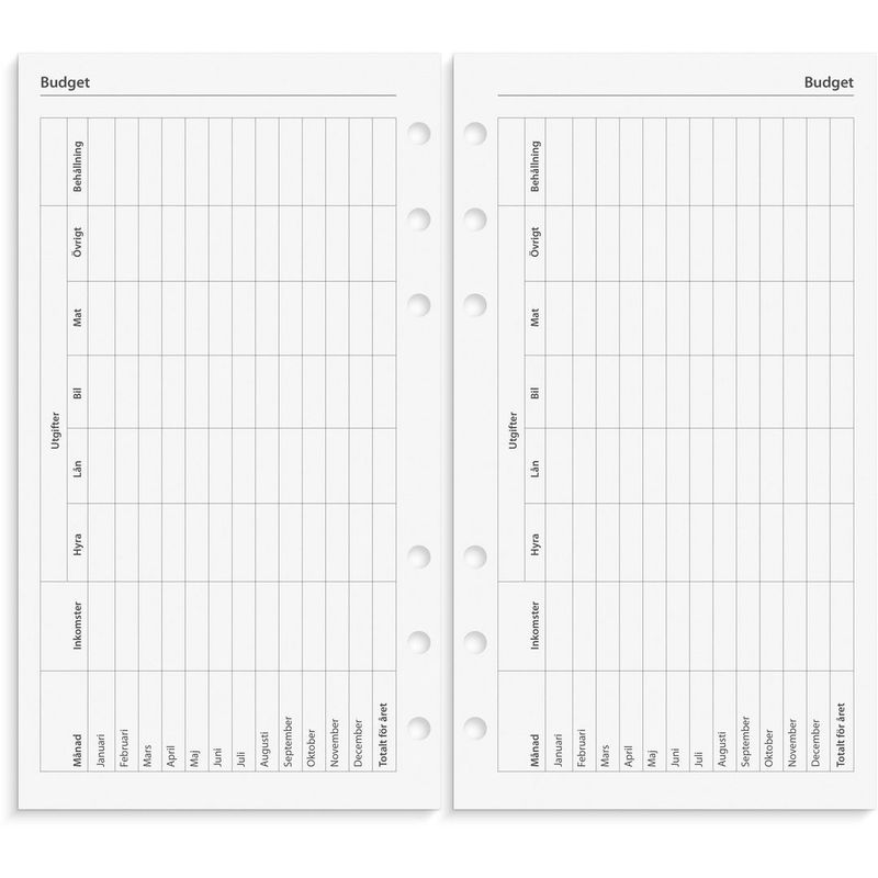 Regent Systemkalender 2026 skinn brun